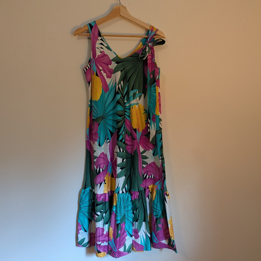 Floral Sleeveless Dress - Multicolor
